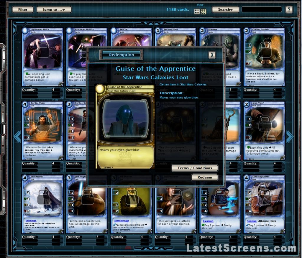 star wars galaxies card game