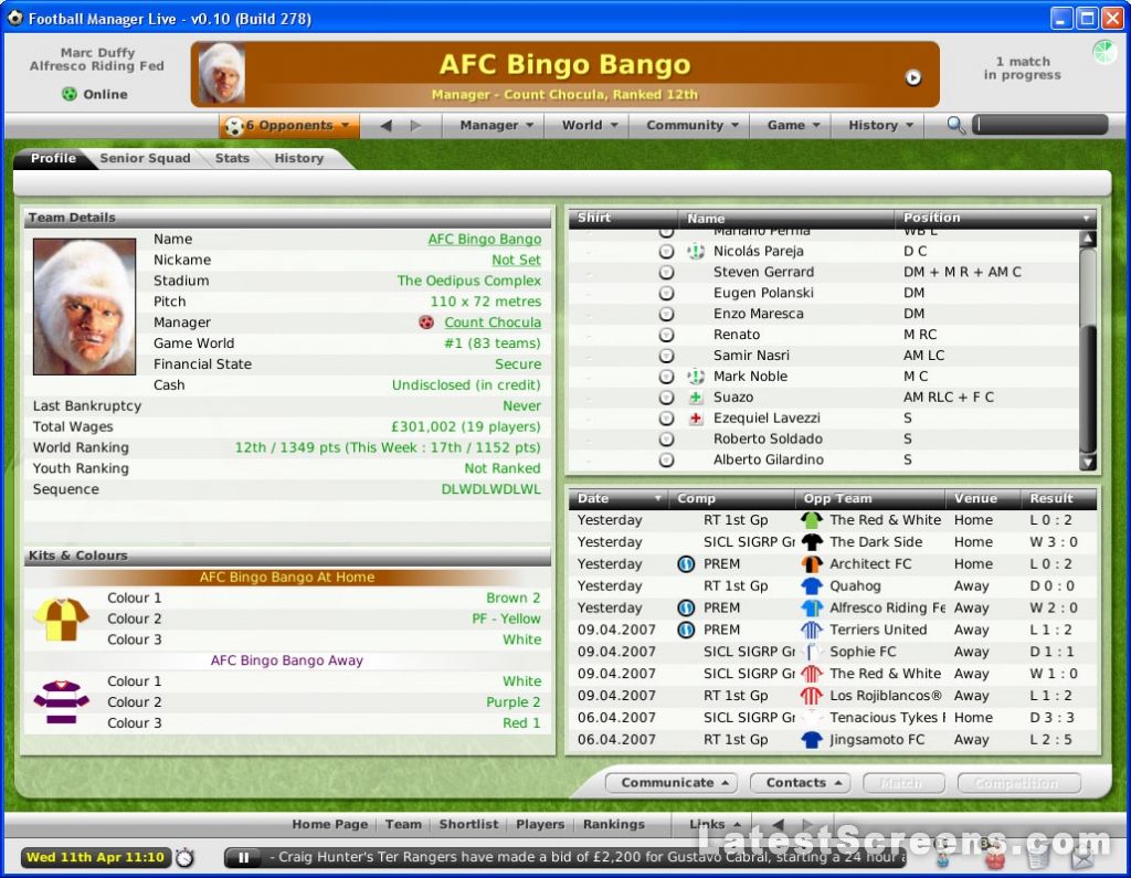 All Football Manager Live Screenshots for PC