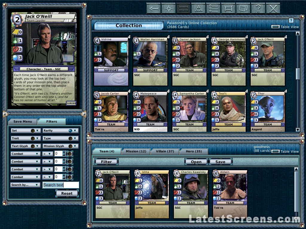 All Stargate Online Trading Card Game Screenshots for PC