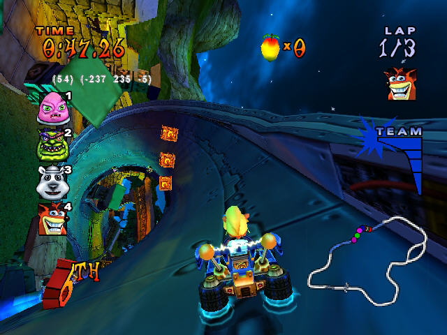 Crash nitro kart ps2 circle circle square