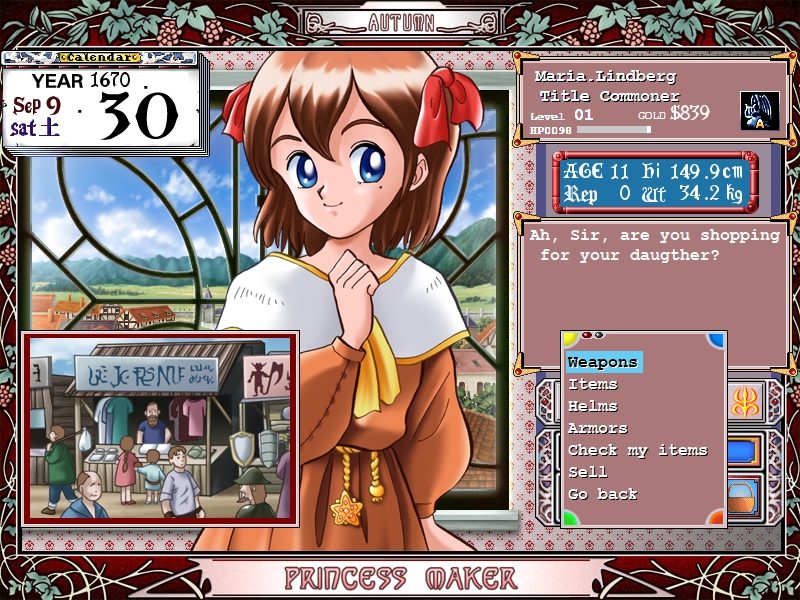 Princess maker 2 refine walkthrough 1