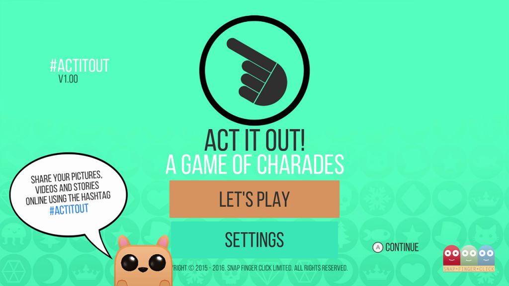 All ACT IT OUT! A Game of Charades Screenshots for PlayStation 4, Wii U, PC