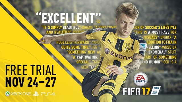Free FIFA 17 Weekend Trial | FIFA 17
